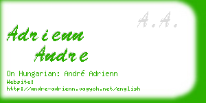 adrienn andre business card